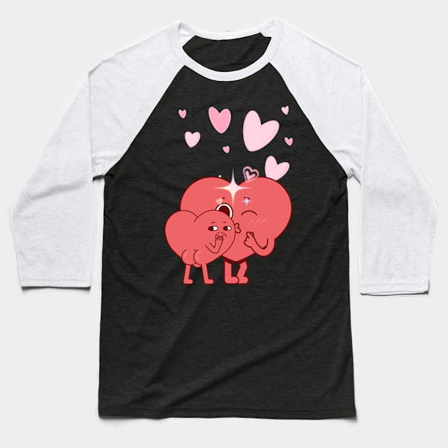 Valentines Day Gift Baseball T-Shirt by Emma